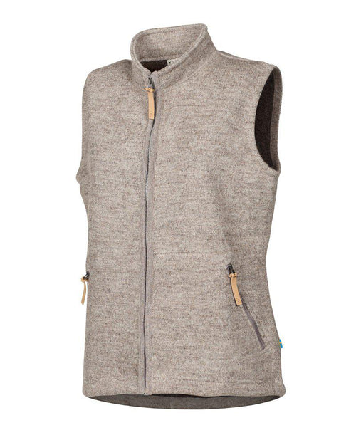 NLS COCO-Weste, 100 % Merinowolle — Latte