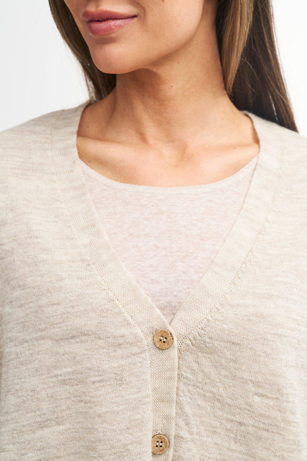 NLS POPPY PONCHO, 100 % FÄRGBARE WOLLE — KAFFEEBOHNEN