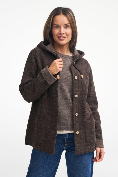 NLS DAHLIA, 100 % OFÄRGADES ALPAKAWOLLE — SCHOKOLADENBRAUN