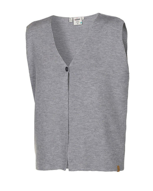 GY RYDA Poncho-Weste — Grau Meliert