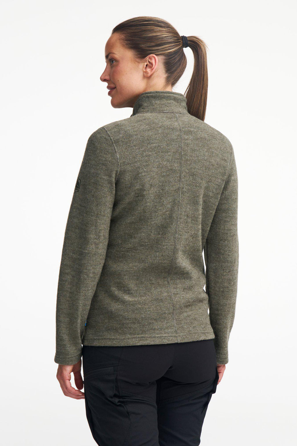 BELLA Vollreissverschluss, 60 % Wolle, 40 % Lyocell — Schwarz