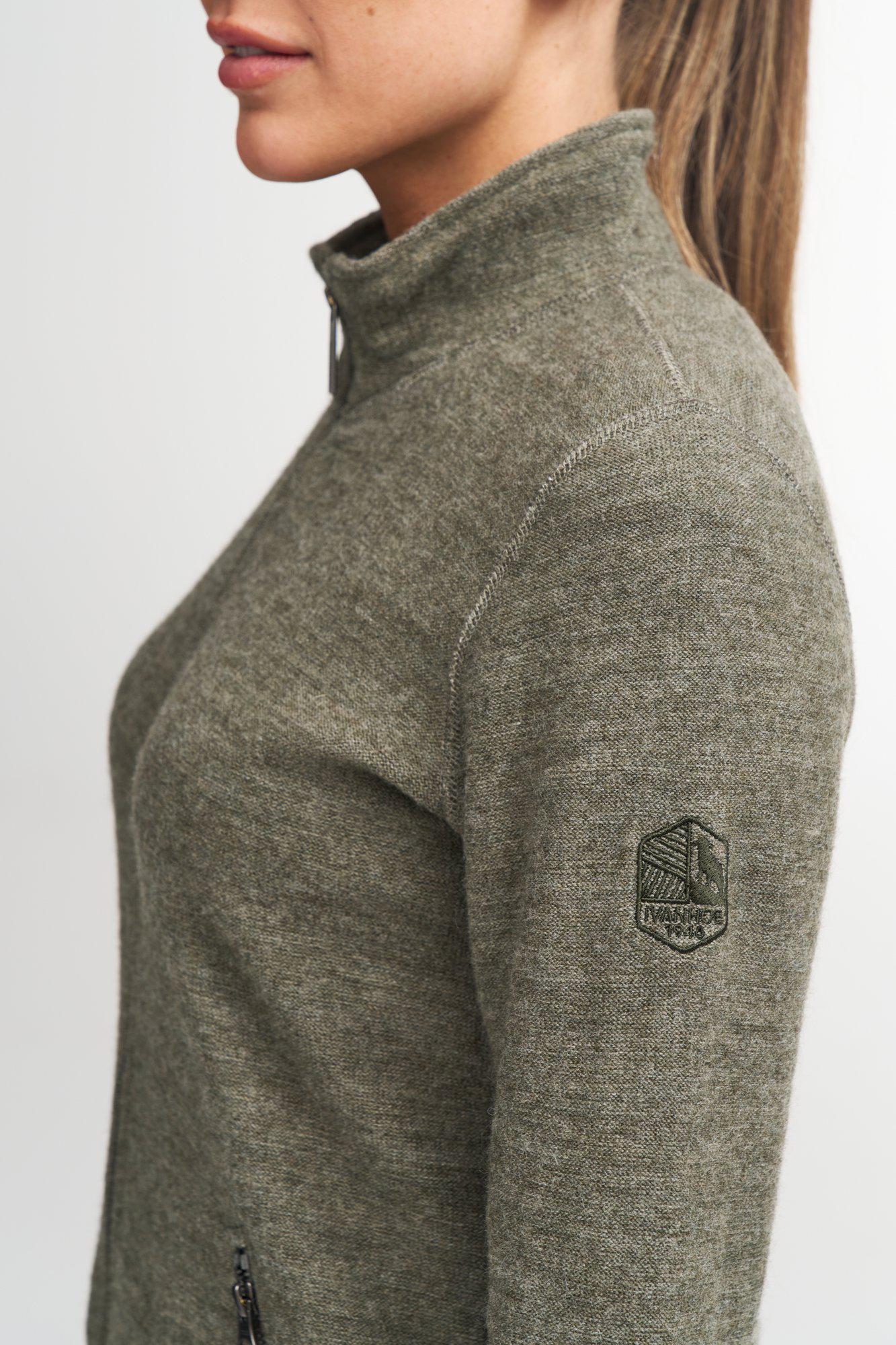 BELLA Vollreissverschluss, 60 % Wolle, 40 % Lyocell — Schwarz