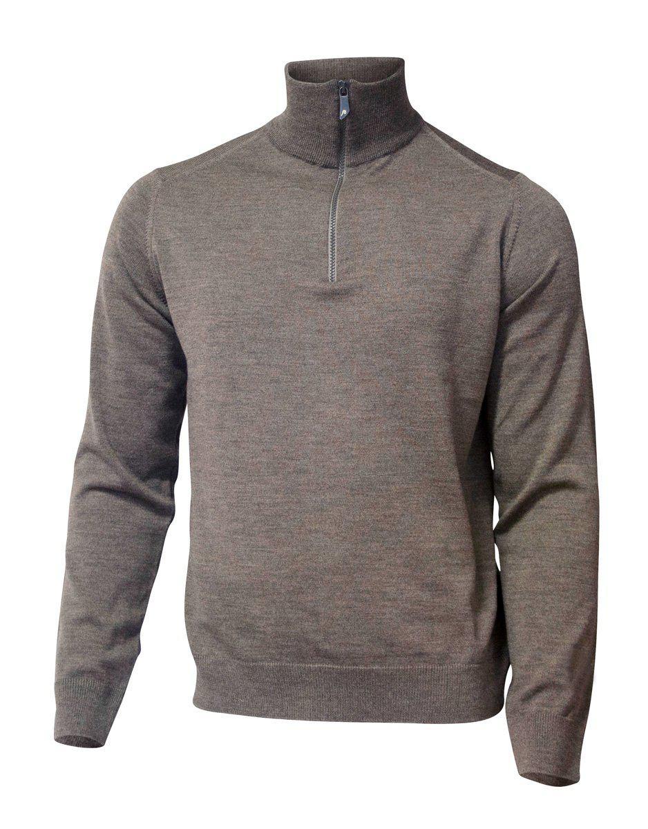 WILFRED Windjacke, 100 % extra feine Merinowolle — Dunkelkhaki