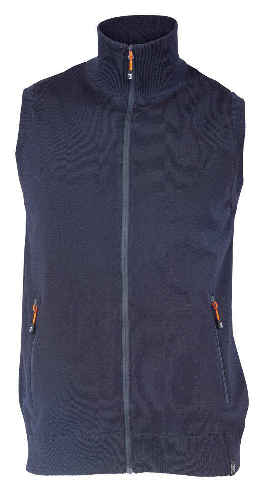 YORK Weste Windbreaker , 100% Extra Feine Merinowolle — Navy