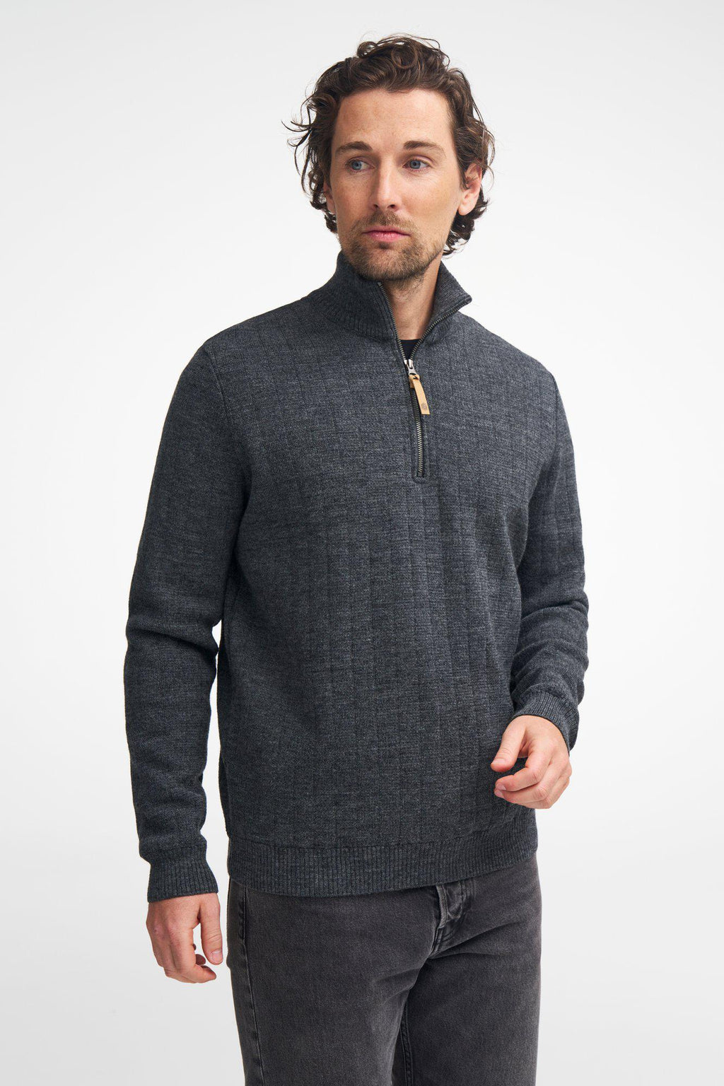 HUGO Halfzip, Windbreaker, 100% Loden grün