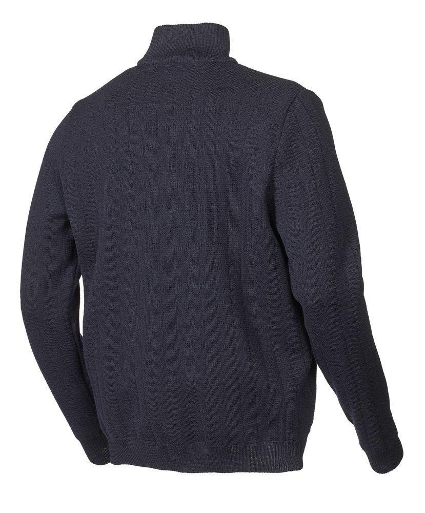 HUGO Halfzip, Windbreaker, 100% Wolle — Marineblau